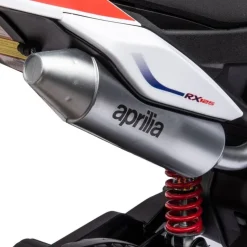 12V Aprilia Motorcycle 1 Seater Ride On for Kids - White