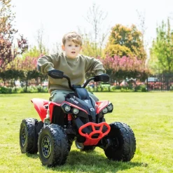 24V Can Am Renegade 1-Seater ATV Ride On - Red