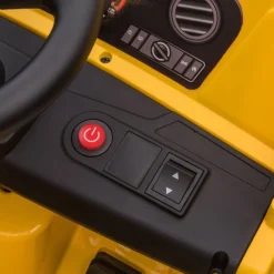 12V CAT Dump Truck 1-Seater Ride On - Yellow