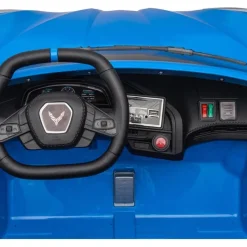 24V Chevrolet Corvette C8 2 Seater Ride on - Blue