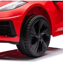 12V Corvette C8 1-Seater Ride On Car - Red