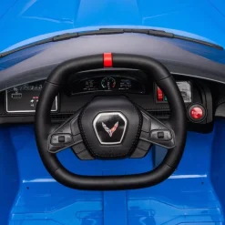 12V Corvette C8 1-Seater Ride On Car - Blue