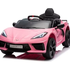 12V Corvette C8 1-Seater Ride On Car - Pink