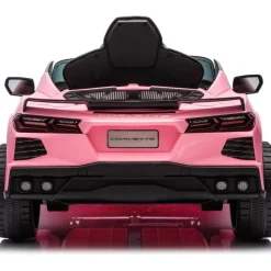 12V Corvette C8 1-Seater Ride On Car - Pink