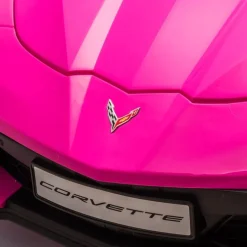 24V Corvette C8 2-Seater Ride On Car - Pink