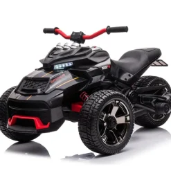 24V Freddo Spider 3-Wheel Motorcycle 2-Seater Ride On - Black