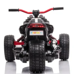 24V Freddo Spider 3-Wheel Motorcycle 2-Seater Ride On - Black