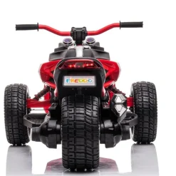 24V Freddo Spider 3-Wheel Motorcycle 2-Seater Ride On - Red