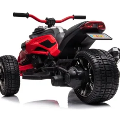 24V Freddo Spider 3-Wheel Motorcycle 2-Seater Ride On - Red