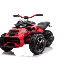 24V Freddo Spider 3-Wheel Motorcycle 2-Seater Ride On - Red