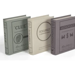 Vintage Bookshelf Games 3-Pack: Monopoly, Scrabble, Clue