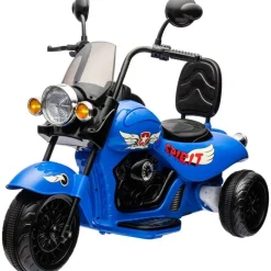 12V Kids Cruiser 1-Seater Motorcycle - Blue
