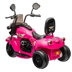 12V Kids Cruiser 1-Seater Motorcycle - Pink
