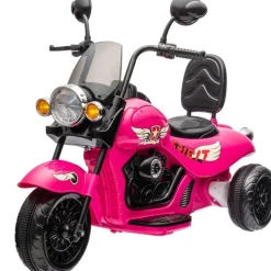 12V Kids Cruiser 1-Seater Motorcycle - Pink