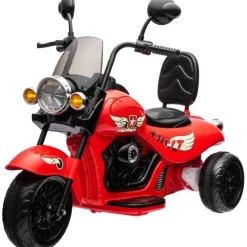 12V Kids Cruiser 1-Seater Motorcycle - Red
