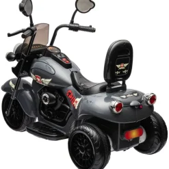 12V Kids Cruiser 1-Seater Motorcycle - Black