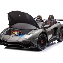 24V Lamborghini Aventador 2 Seater Ride on Car for Kids - Grey