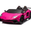 24V Lamborghini Aventador 2 Seater Ride on Car for Kids - Pink