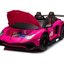 24V Lamborghini Aventador 2 Seater Ride on Car for Kids - Pink
