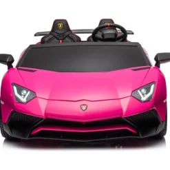 24V Lamborghini Aventador 2 Seater Ride on Car for Kids - Pink