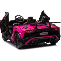 24V Lamborghini Aventador 2 Seater Ride on Car for Kids - Pink