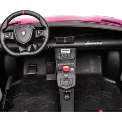 24V Lamborghini Aventador 2 Seater Ride on Car for Kids - Pink