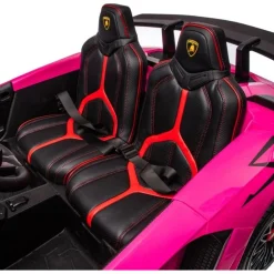 24V Lamborghini Aventador 2 Seater Ride on Car for Kids - Pink