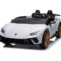 24V Lamborghini Huracan 2-Seater Electric Ride On - White