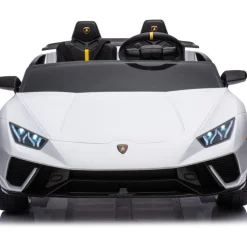 24V Lamborghini Huracan 2-Seater Electric Ride On - White