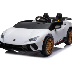 24V Lamborghini Huracan 2-Seater Electric Ride On - White