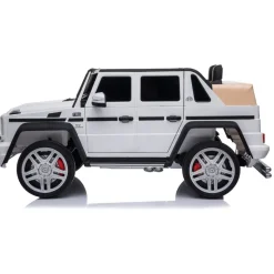 12V Mercedes Maybach G650 Landaulet 1-Seater Ride-On Car - White