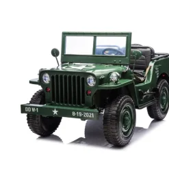 24V Military Jeep 3-Seater Electric Ride On