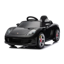 12V Porsche Carrera GT 1 Seater Ride On Car - Black