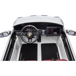 24V Porsche 911 GT3 2-Seater Kids Ride-On Car with Remote Control - White
