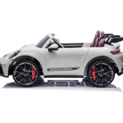 24V Porsche 911 GT3 2-Seater Kids Ride-On Car with Remote Control - White