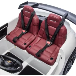 24V Porsche 911 GT3 2-Seater Kids Ride-On Car with Remote Control - White