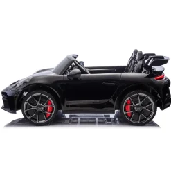 24V Porsche 911 GT3 2-Seater Kids Ride-On Car with Remote Control - Black