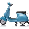 12V Vespa Electric Ride-On Scooter - Blue