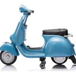 12V Vespa Electric Ride-On Scooter - Blue
