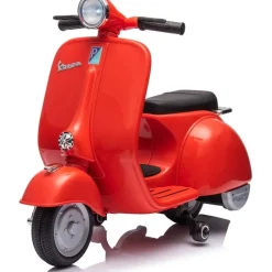 12V Vespa Electric Ride-On Scooter - Red