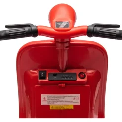 12V Vespa Electric Ride-On Scooter - Red