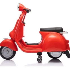 12V Vespa Electric Ride-On Scooter - Red