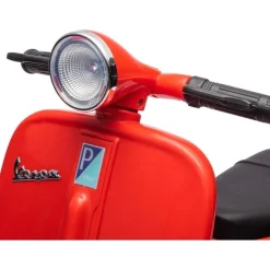 12V Vespa Electric Ride-On Scooter - Red