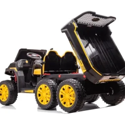 24V 4x4 Freddo Toys Tractor Trailer 2 Seater Ride on - Black