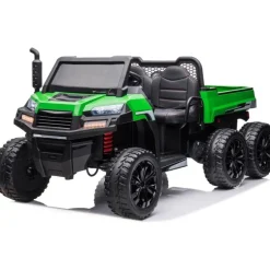 24V 4x4 Freddo Toys Tractor Trailer 2 Seater Ride on - Green