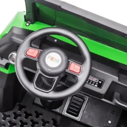 24V 4x4 Freddo Toys Tractor Trailer 2 Seater Ride on - Green