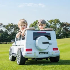 24V 4x4 Mercedes Benz G63 AMG 2 Seater Ride On Car - White