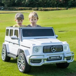 24V 4x4 Mercedes Benz G63 AMG 2 Seater Ride On Car - White