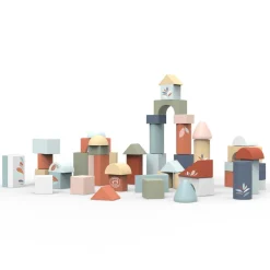 Wood Building Blocks Set of 50