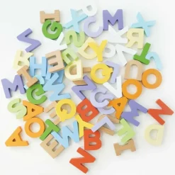 Wooden Alphabet Set & Bag - 60 Letters